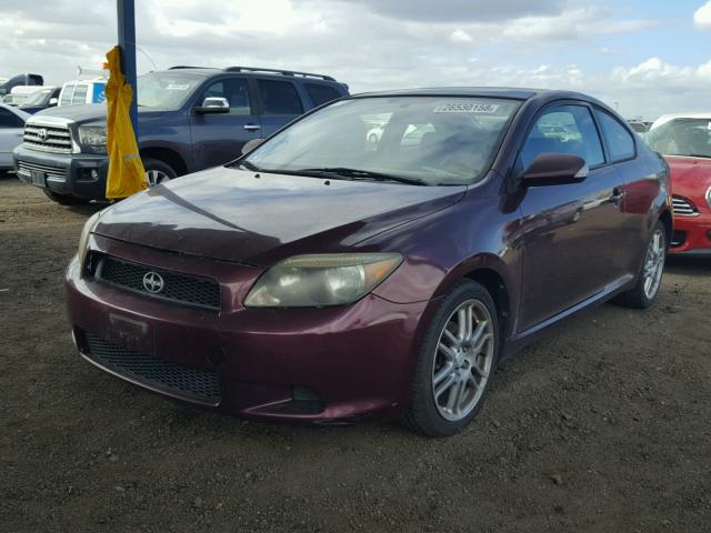 JTKDE177960122868 - 2006 TOYOTA SCION TC MAROON photo 2