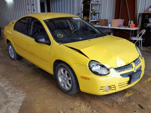 1B3ES56C83D165713 - 2003 DODGE NEON SXT YELLOW photo 1