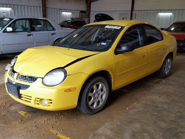 1B3ES56C83D165713 - 2003 DODGE NEON SXT YELLOW photo 2