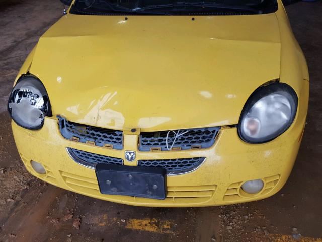 1B3ES56C83D165713 - 2003 DODGE NEON SXT YELLOW photo 9