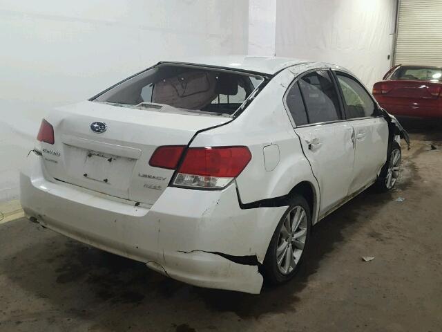 4S3BMBB63D3048655 - 2013 SUBARU LEGACY 2.5 WHITE photo 4