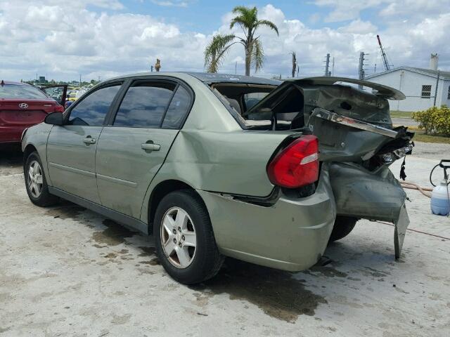 1G1ZT54865F202818 - 2005 CHEVROLET MALIBU LS 绿色 照片 3