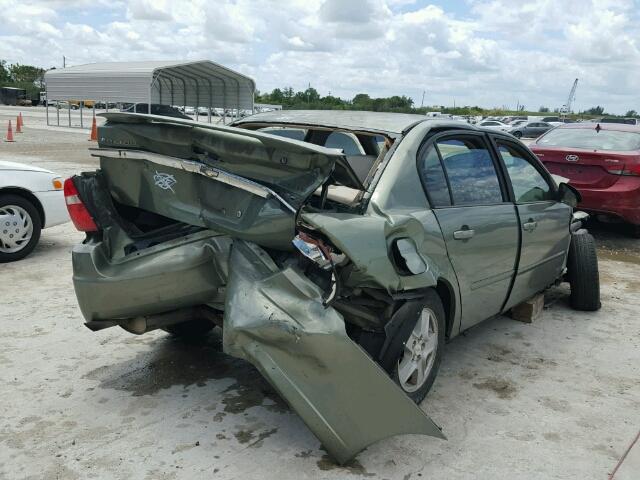 1G1ZT54865F202818 - 2005 CHEVROLET MALIBU LS 绿色 照片 4