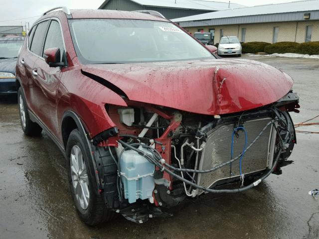 5N1AT2MV9EC778070 - 2014 NISSAN ROGUE S MAROON photo 1