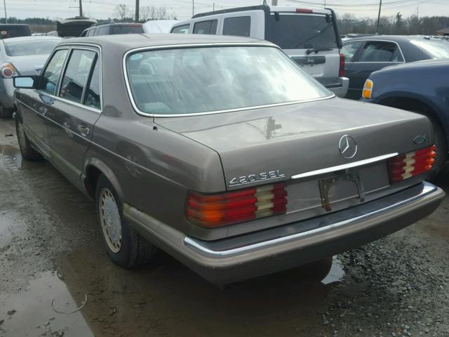 WDBCA35D2HA359507 - 1987 MERCEDES-BENZ 420 SEL TAN photo 3