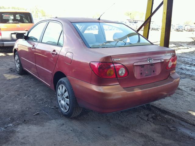 1NXBR32E83Z042305 - 2003 TOYOTA COROLLA CE RED photo 3