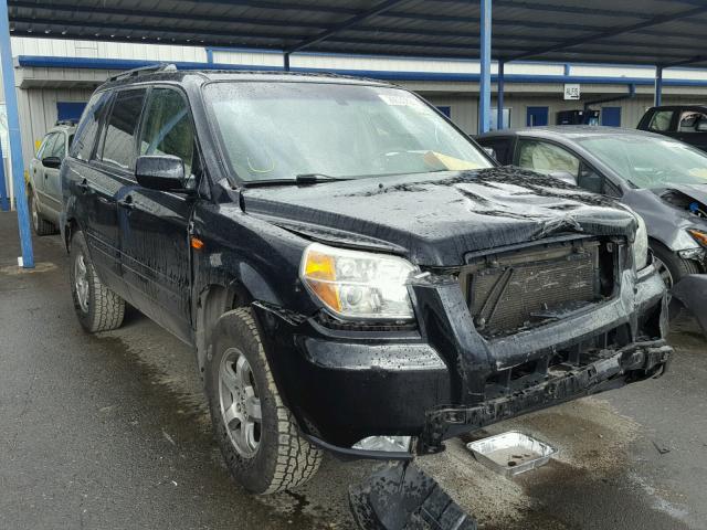 2HKYF18696H526607 - 2006 HONDA PILOT EX BLACK photo 1