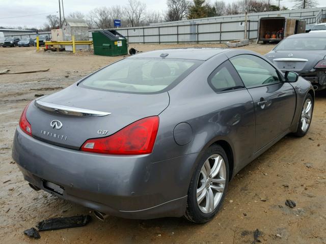 JN1CV6EK3AM104409 - 2010 INFINITI G37 BASE SILVER photo 4