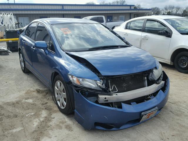 19XFA1F58BE032852 - 2011 HONDA CIVIC LX BLUE photo 1