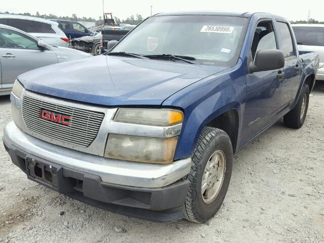 1GTCS138458251241 - 2005 GMC CANYON BLUE photo 2