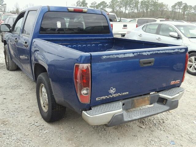 1GTCS138458251241 - 2005 GMC CANYON BLUE photo 3