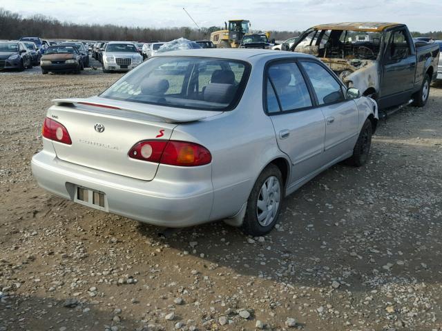 2T1BR12E82C586291 - 2002 TOYOTA COROLLA CE SILVER photo 4