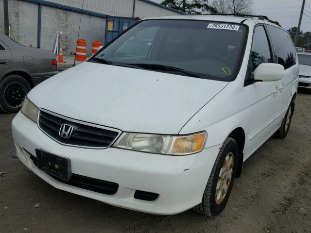 5FNRL18932B009206 - 2002 HONDA ODYSSEY EX WHITE photo 2