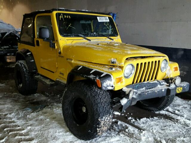 1J4FA49S14P706730 - 2004 JEEP WRANGLER / YELLOW photo 1