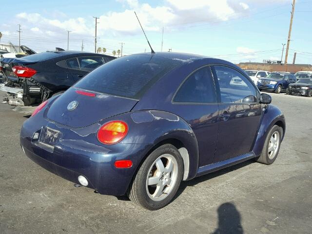 3VWBT21C81M409508 - 2001 VOLKSWAGEN NEW BEETLE BLUE photo 4