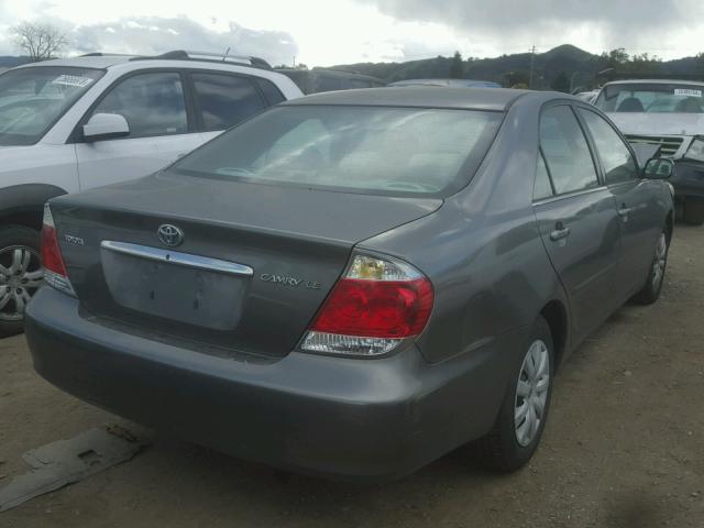 4T1BE32K05U603049 - 2005 TOYOTA CAMRY LE GRAY photo 4