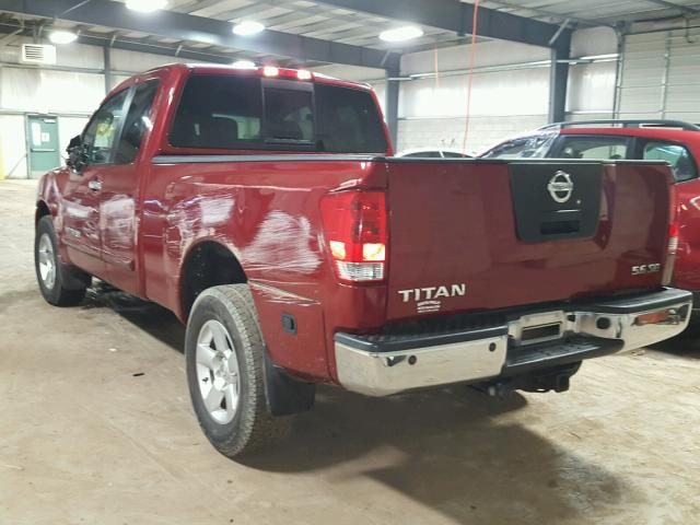 1N6BA06BX7N206712 - 2007 NISSAN TITAN XE MAROON photo 3