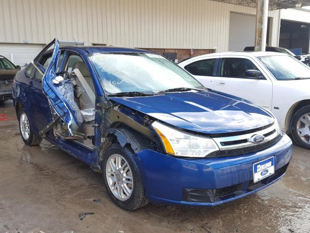 1FAHP35N58W214193 - 2008 FORD FOCUS SE BLUE photo 1