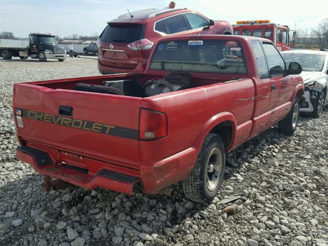 1GCCS19Z9RK145358 - 1994 CHEVROLET S TRUCK S1 RED photo 4