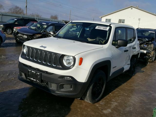 ZACCJBAT0FPB62488 - 2015 JEEP RENEGADE S WHITE photo 2