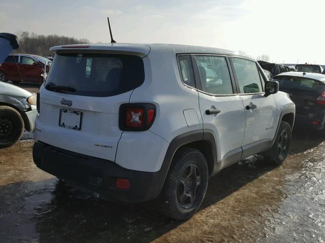 ZACCJBAT0FPB62488 - 2015 JEEP RENEGADE S WHITE photo 4