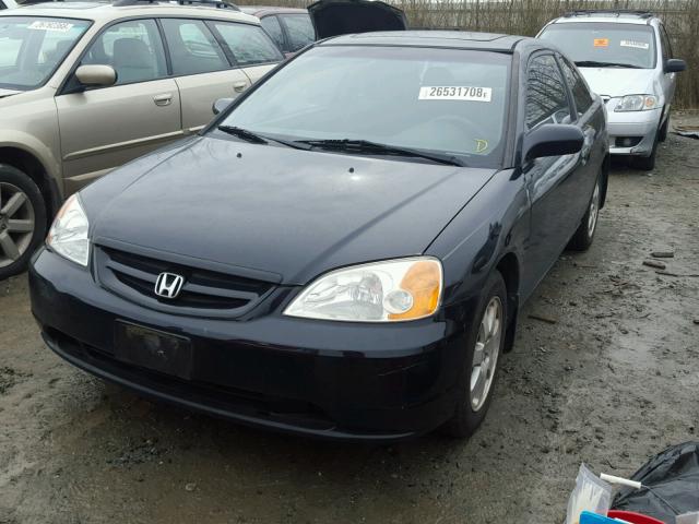 1HGEM21933L027961 - 2003 HONDA CIVIC EX შავი ფოტო 2