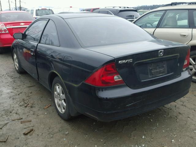1HGEM21933L027961 - 2003 HONDA CIVIC EX შავი ფოტო 3