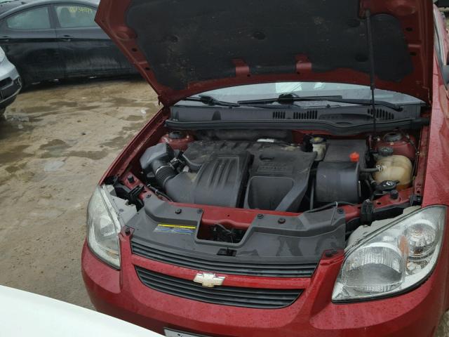 1G1AD5F57A7115494 - 2010 CHEVROLET COBALT 1LT RED photo 7