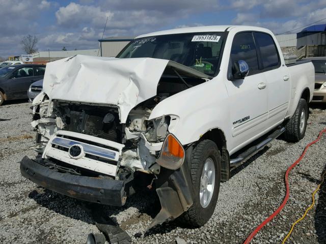 5TBET34116S554485 - 2006 TOYOTA TUNDRA DOU WHITE photo 2