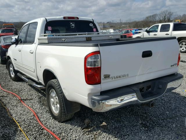 5TBET34116S554485 - 2006 TOYOTA TUNDRA DOU WHITE photo 3