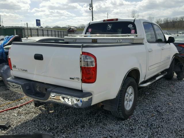 5TBET34116S554485 - 2006 TOYOTA TUNDRA DOU WHITE photo 4