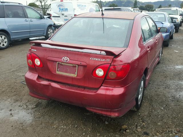 1NXBR32EX5Z392361 - 2005 TOYOTA COROLLA CE RED photo 4