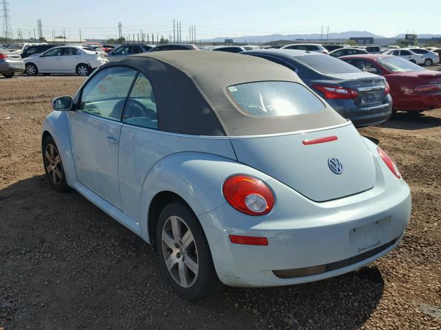 3VWRF31Y56M313365 - 2006 VOLKSWAGEN NEW BEETLE BLUE photo 3