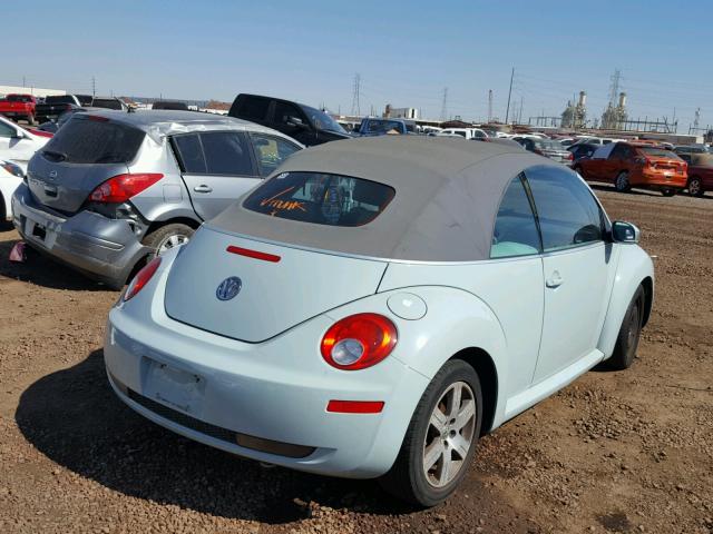 3VWRF31Y56M313365 - 2006 VOLKSWAGEN NEW BEETLE 蓝色 照片 4