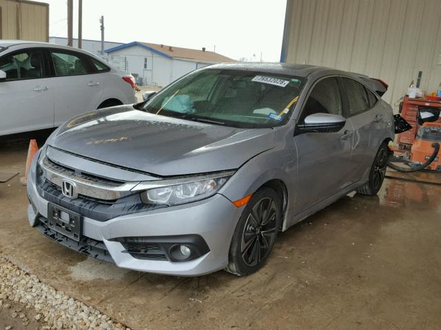 19XFC1F70GE016356 - 2016 HONDA CIVIC EXL SILVER photo 2