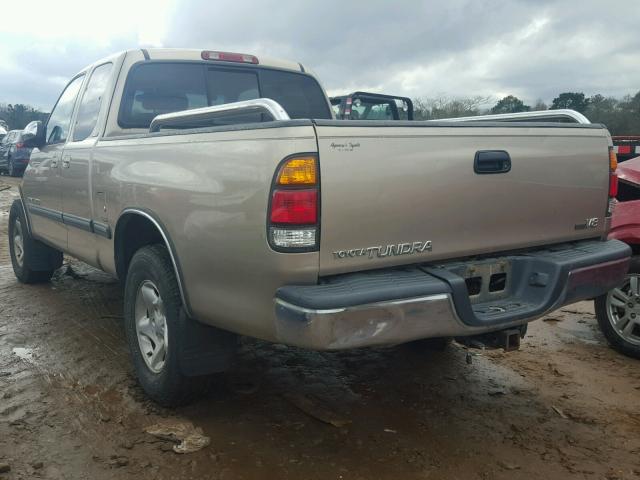 5TBRT34131S178317 - 2001 TOYOTA TUNDRA ACC TAN photo 3