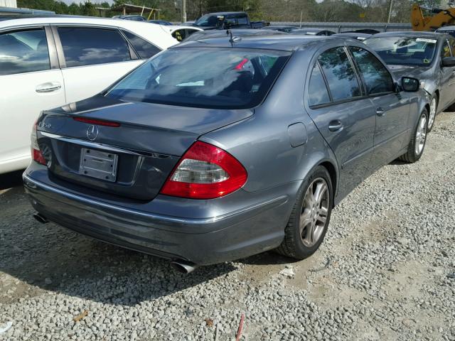 WDBUF56X99B370221 - 2009 MERCEDES-BENZ E 350 GRAY photo 4