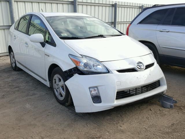 JTDKN3DU4B0297026 - 2011 TOYOTA PRIUS WHITE photo 1