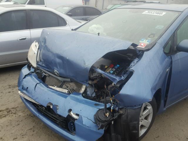 JTDKB20U887756504 - 2008 TOYOTA PRIUS BLUE photo 9