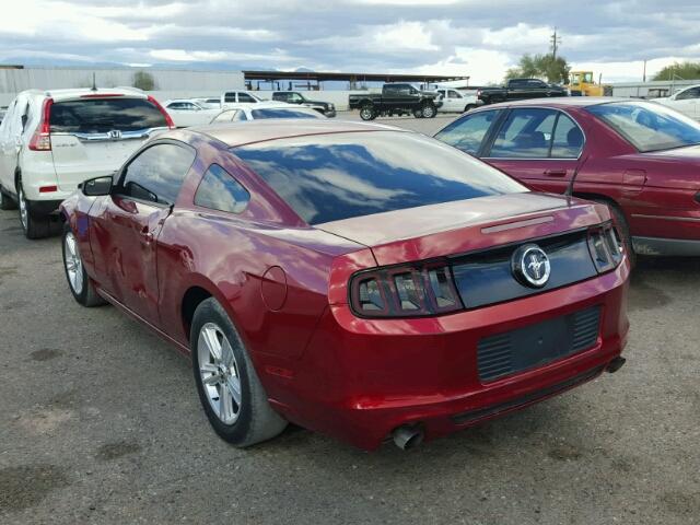 1ZVBP8AM6E5217600 - 2014 FORD MUSTANG RED photo 3