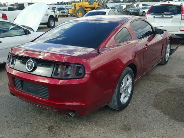 1ZVBP8AM6E5217600 - 2014 FORD MUSTANG RED photo 4