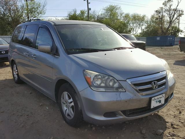 5FNRL38477B022788 - 2007 HONDA ODYSSEY EX BLUE photo 1