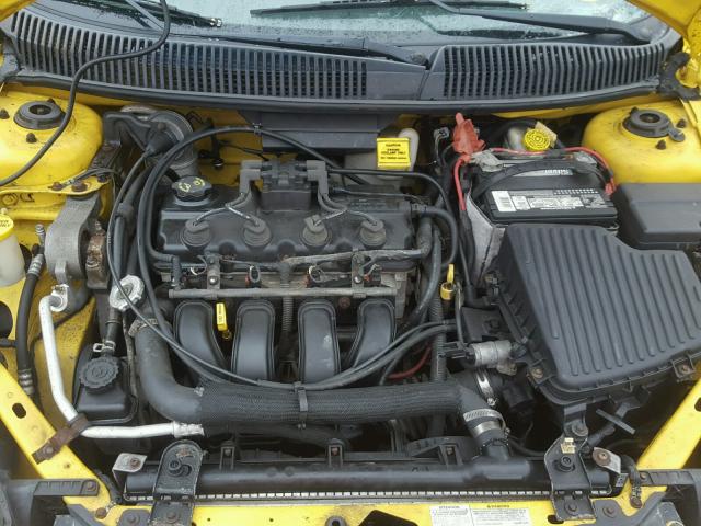 1B3ES56C54D589223 - 2004 DODGE NEON SXT YELLOW photo 7