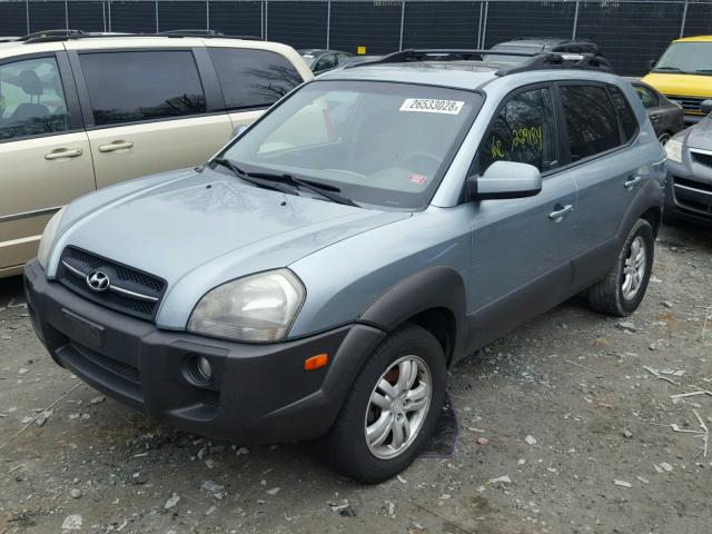 KM8JN12D56U408602 - 2006 HYUNDAI TUCSON GLS TEAL photo 2