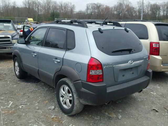 KM8JN12D56U408602 - 2006 HYUNDAI TUCSON GLS TEAL photo 3