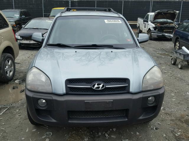 KM8JN12D56U408602 - 2006 HYUNDAI TUCSON GLS TEAL photo 9