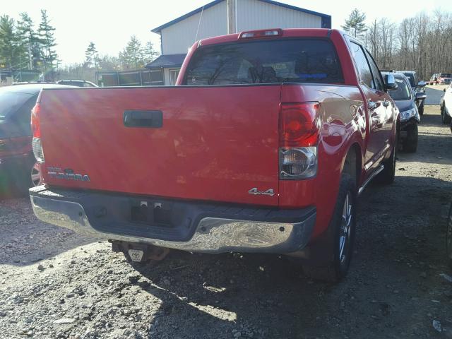 5TBDV58197S465616 - 2007 TOYOTA TUNDRA CRE RED photo 4