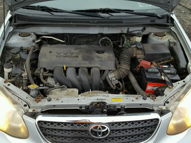 2T1BR32E45C555622 - 2005 TOYOTA COROLLA CE SILVER photo 7