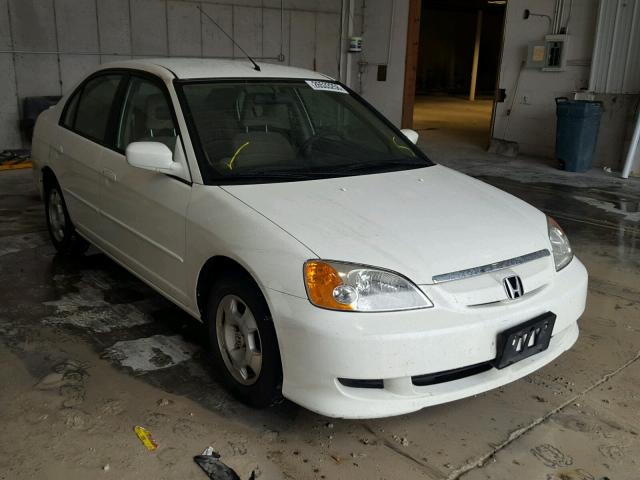 JHMES95633S000521 - 2003 HONDA CIVIC HYBR WHITE photo 1