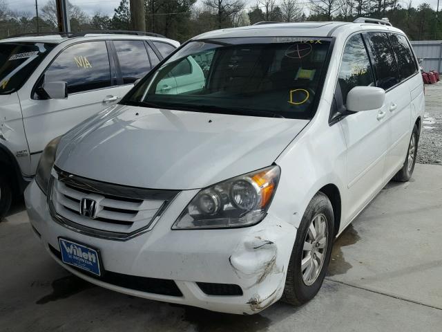 5FNRL3H61AB111068 - 2010 HONDA ODYSSEY EX WHITE photo 2